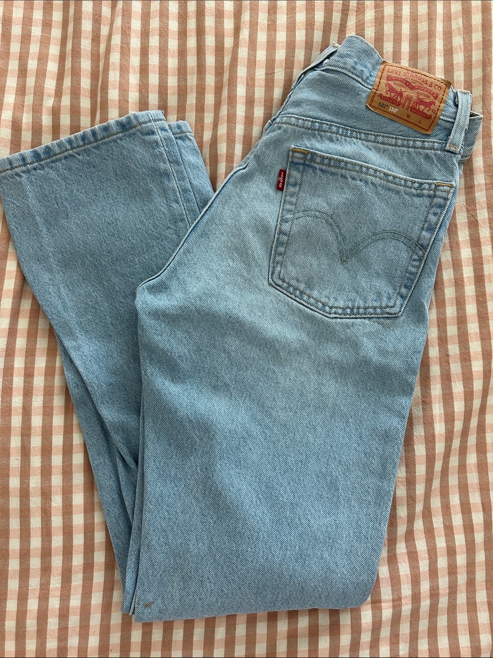 Levi's Women’s 501 Light Blue Straight Leg Jeans